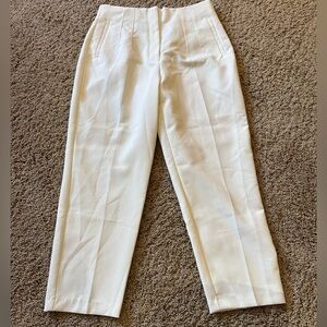 Zara Off-White Trousers